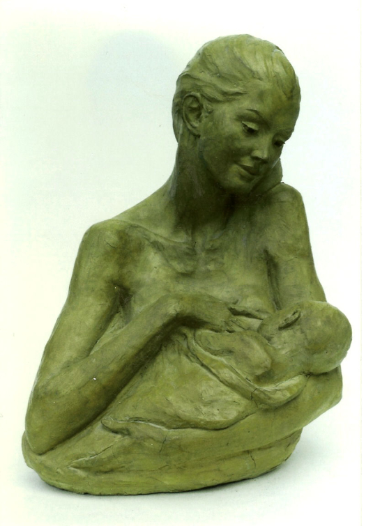 Statua in bronzo - scultura Maternità