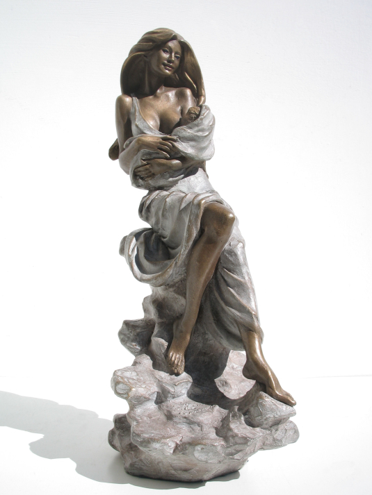 Statua in bronzo - scultura Maternità