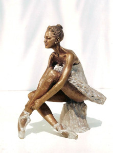 Scultura in bronzo - Statua ballerina