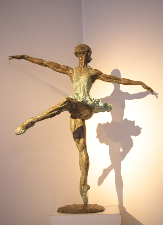 Scultura in bronzo - Statua ballerina danza classica